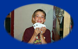 Boy with playing cards